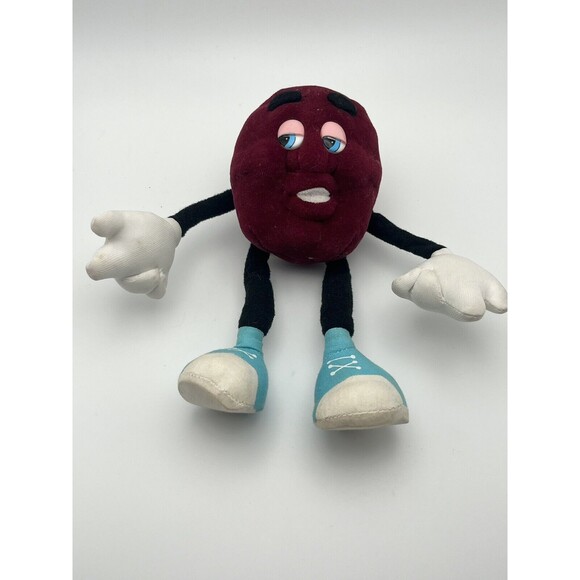 Vintage California Raisins 1988 Poseable Plush Toy Figures Applause Lot of 2 - Picture 2 of 5